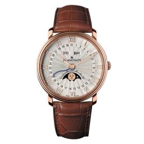 Herrenuhr, Blancpain Villeret Quantième Complet Demi-Savonnette 6664 3642 55B