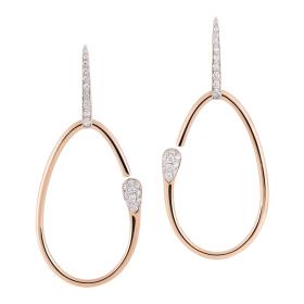 Roségold, Ohrringe, Al Coro Goccia Ohrhänger E2267R