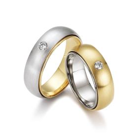 Weißgold, Ringe, August Gerstner Trauring 4/28367/7-4/28366/7