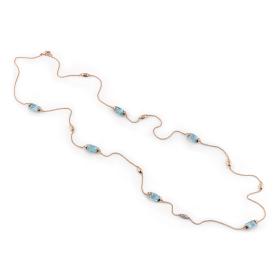 Roségold, Halsschmuck, Al Coro La Piazza Collier NC327TR