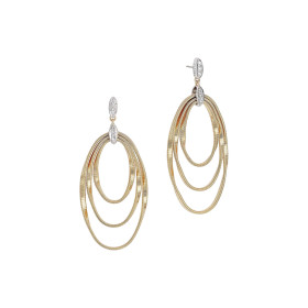 Weißgold, Ohrringe, Marco Bicego Marrakech Onde Chandelier-Ohrring OG373 B YW