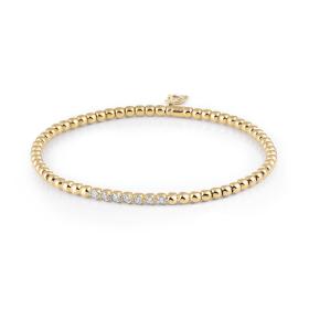 Gelbgold, Armschmuck, Al Coro Stretchy Armband A700G