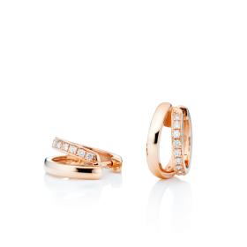 Roségold, Ohrringe, Capolavoro Ohrcreolen La Donna OC9BRW01252