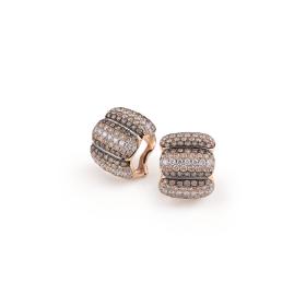 Roségold, Ohrringe, Al Coro La Piazza Ohrringe NE4891BWR