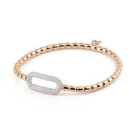 Weißgold, Armschmuck, Al Coro Stretchy Armband A109R