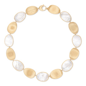 Gelbgold, Halsschmuck, Marco Bicego Lunaria Color Halskette CB2636 MPW Y