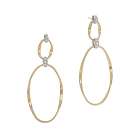 Weißgold, Ohrringe, Marco Bicego Marrakech Onde Ohrringe OG369 B2 YW