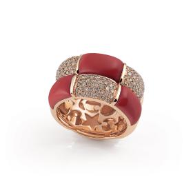 Roségold, Ringe, Al Coro La Piazza Ring NR568COR