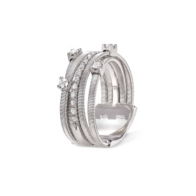 Weißgold, Ringe, Marco Bicego Goa Ring, Ref: AG270 B2 W