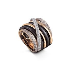 Stahl, Ringe, Al Coro Neraviglia Serenata Ring NR11128BR