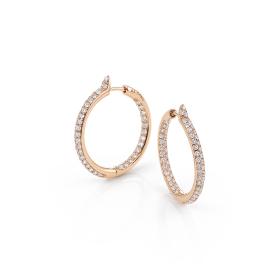 Roségold, Ohrringe, Al Coro Amori Creolen E2203R