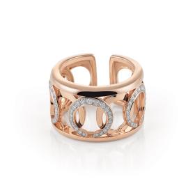 Weißgold, Ringe, Al Coro Mezzaluna Ring R7625WR