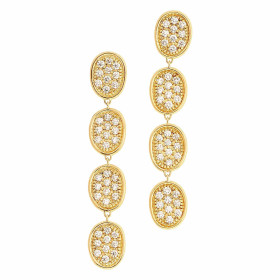 Gelbgold, Ohrringe, Marco Bicego Lunaria Alta Hängeohrringe OB1813 B Y