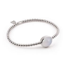 Weißgold, Armschmuck, Al Coro Stretchy Armband A981CHW