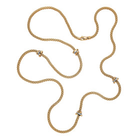         Gelbgold, Halsschmuck, FOPE Prima Flex'it Collier 74408C4_BB_G_GBG_080