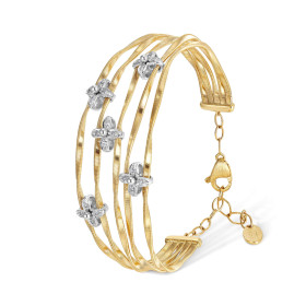 Weißgold, Armschmuck, Marco Bicego Marrakech Onde Armreif SG29 B3 YW