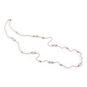Roségold, Halsschmuck, Al Coro La Piazza Collier NC327PCR