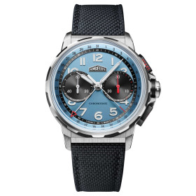 Herrenuhr, Angelus CHRONODATE TITANIUM STORM BLUE, Ref: 0CDZF.U02A.K009B