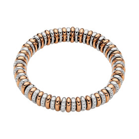 Roségold &amp;amp; Weißgold, Armschmuck, FOPE Vendôme Flex'it Armband, Ref: 58102B3_BB_R_RBX_00S