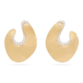 Weißgold, Ohrringe, Marco Bicego Lunaria Diamonds Ohrringe OB1912 B YW