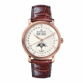 Herrenuhr, Blancpain Villeret Quantième Complet 6263 3642 55A