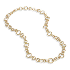 Gelbgold, Halsschmuck, Marco Bicego Jaipur Halskette Oro e diamanti CB1551  Y