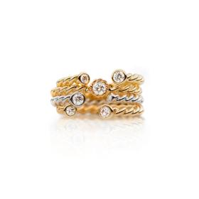 Weißgold, Ringe, Max Kemper Kordelringturm 53050-53051-53052