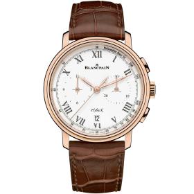 Herrenuhr, Blancpain Villeret Chronographe Flyback Pulsomètre 6680F 3631 55B