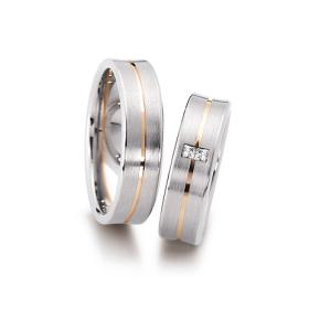 Weißgold, Ringe, August Gerstner Trauringe 28233/6-4/28233/6