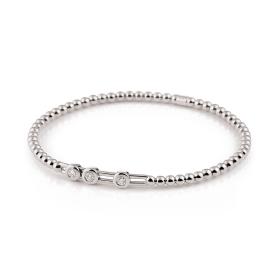 Weißgold, Armschmuck, Al Coro Stretchy Armband A707W