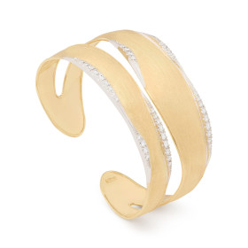 Weißgold, Armschmuck, Marco Bicego Lunaria Diamonds Armreif SB126 B YW