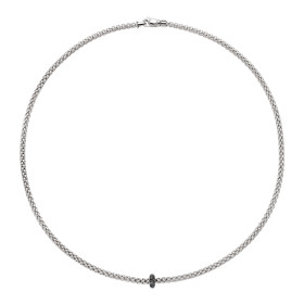         Weißgold, Halsschmuck, FOPE Prima Halskette mit schwarzen Diamanten 74508CX_BN_B_X1X_043