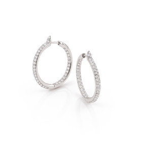         Weißgold, Ohrringe, Al Coro Dolce Vita Creolen E2203W