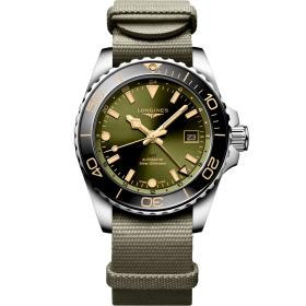 Unisex, Longines HYDROCONQUEST GMT L3.790.4.06.2