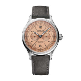         Damen- und Herrenuhr, Angelus CHRONOGRAPHE TÉLÉMÈTRE STEEL ROSE 0CHCS.P01A.V010S