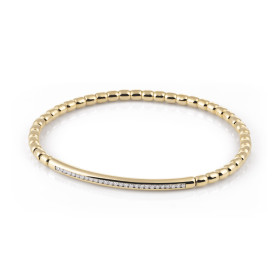 Gelbgold, Armschmuck, Al Coro Stretchy Men Armband, Ref: A361G