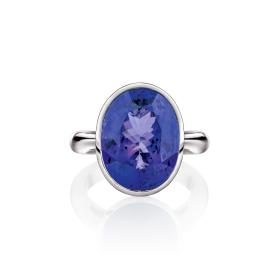 Weißgold, Ringe, Hans D. Krieger Tansanit Ring 762.7150.08.0