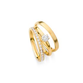 Gelbgold, Ringe, Max Kemper Triset 50038-53020-70361
