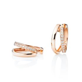 Roségold, Ohrringe, Capolavoro Ohrcreolen La Donna OC9BRW01251