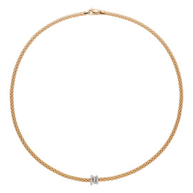         Gelbgold, Halsschmuck, FOPE Prima Flex'it Collier 74408CX_PB_G_BBB_043