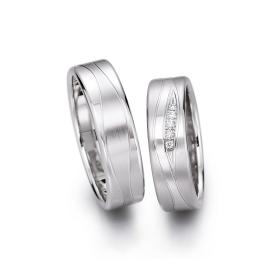 Weißgold, Ringe, August Gerstner Trauring 4/28028/6