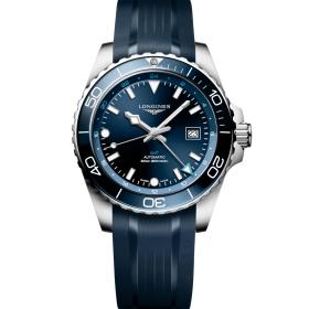 Herrenuhr, Longines HYDROCONQUEST GMT L3.890.4.96.9