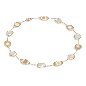         Gelbgold, Halsschmuck, Marco Bicego Lunaria Color Halskette CB2099 MPW Y