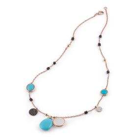 Roségold, Halsschmuck, Al Coro Candy Collier C302TQR