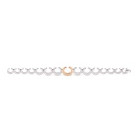 Weißgold, Armschmuck, Al Coro Mezzaluna Armband NB8350WR