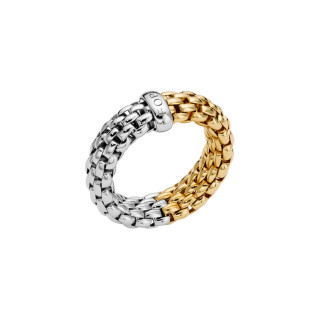 Gelbgold &amp;amp; Weißgold, Ringe, FOPE Essentials Flex'it Ring, Ref: 08E02AX_XX_2_XBX_00L