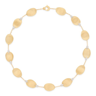 Gelbgold, Halsschmuck, Marco Bicego Lunaria Diamonds Halskette, Ref: CB2099_B_YW_Q6