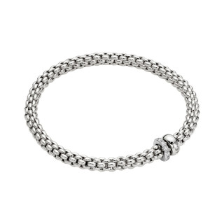 Weißgold, Armschmuck, FOPE Eka Flex'it Armband mit Diamantpavé, Ref: 62406BX_PB_B_BBX_00L