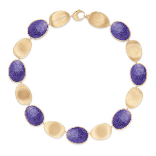 Gelbgold, Halsschmuck, Marco Bicego Lunaria Color Collier, Ref: CB2636_CIA01_Y_02