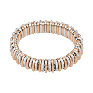 Roségold &amp;amp; Weißgold, Armschmuck, FOPE Panorama Flex'it Armband, Ref: 58904BX_BB_B_RBX_00S
